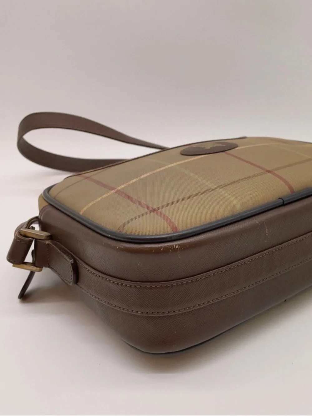 Authentic Vintage Burberrys Nova Check Crossbody Shoulder Bag - Picture 3 of 10